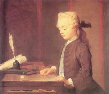 Jean Baptiste Simeon Chardin : Portrait of Auguste Gabriel Godefroy